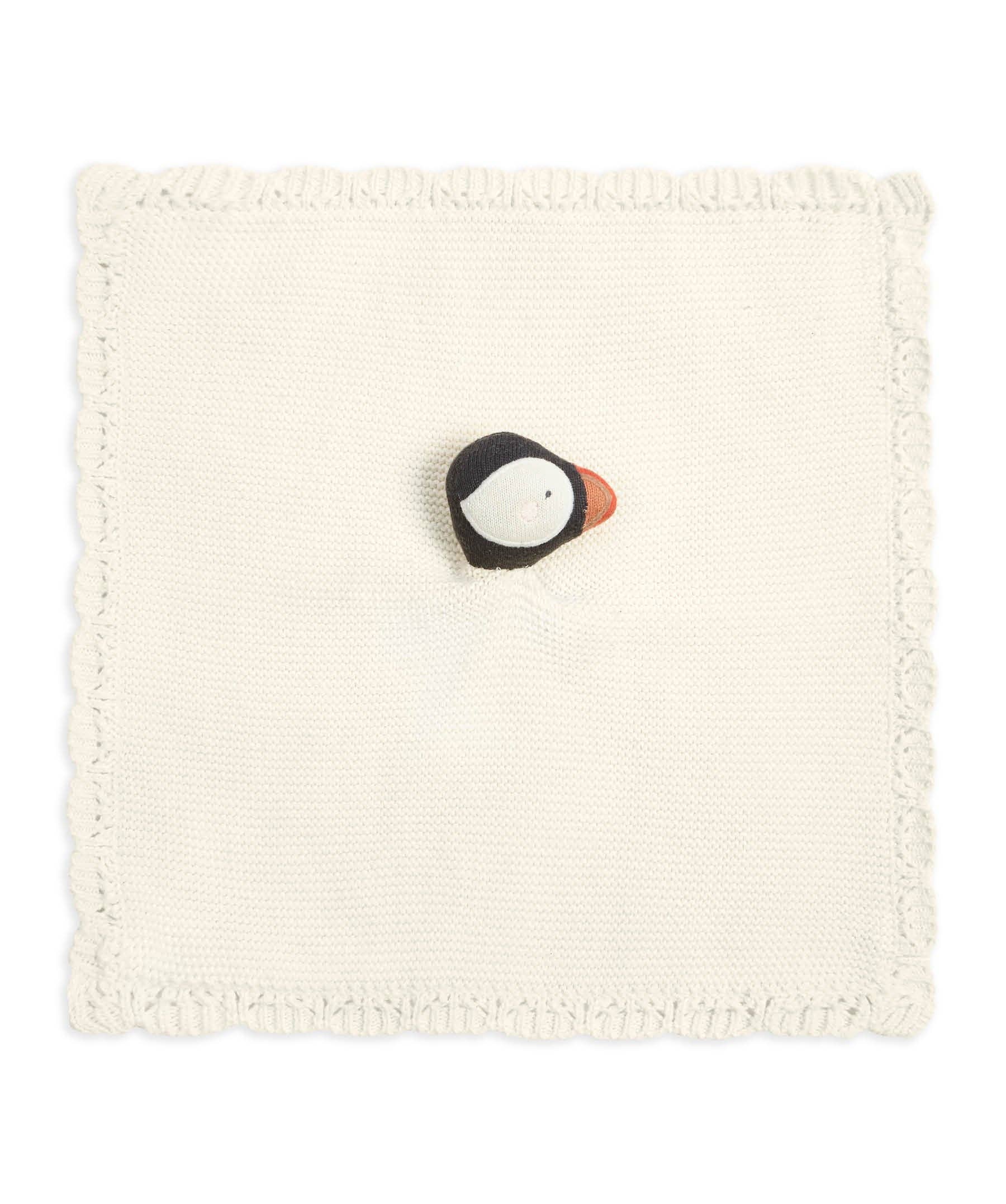 Patient Puffin Cuddle Cloth, further view
