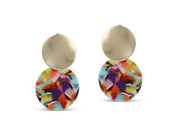 Sarah Two Tone Earrings