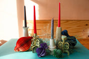Soapstone candle holders, further view