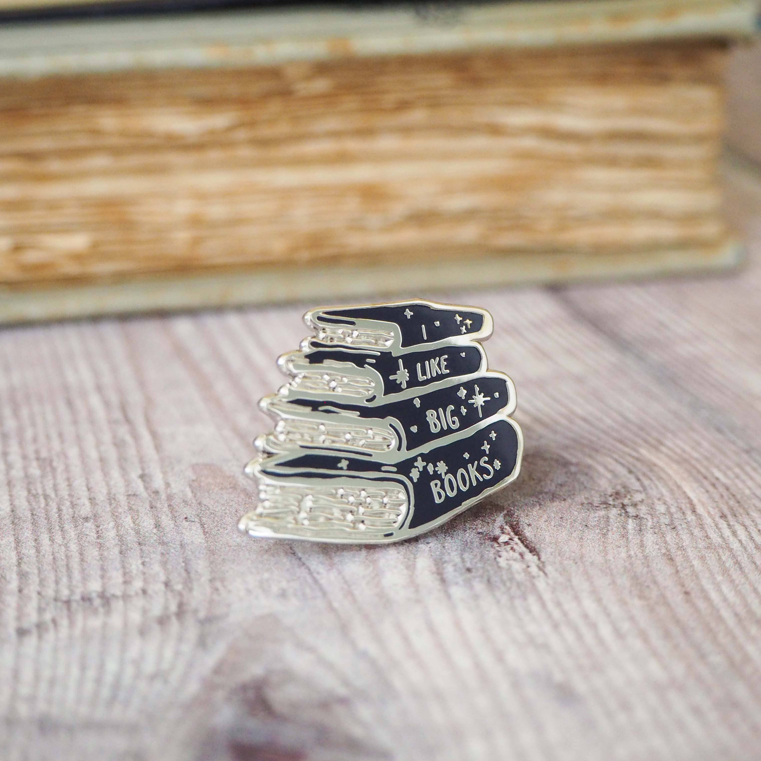 Enamel Book Lover Pin Badge