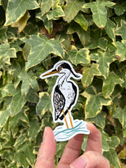 10cm Heron Sticker 