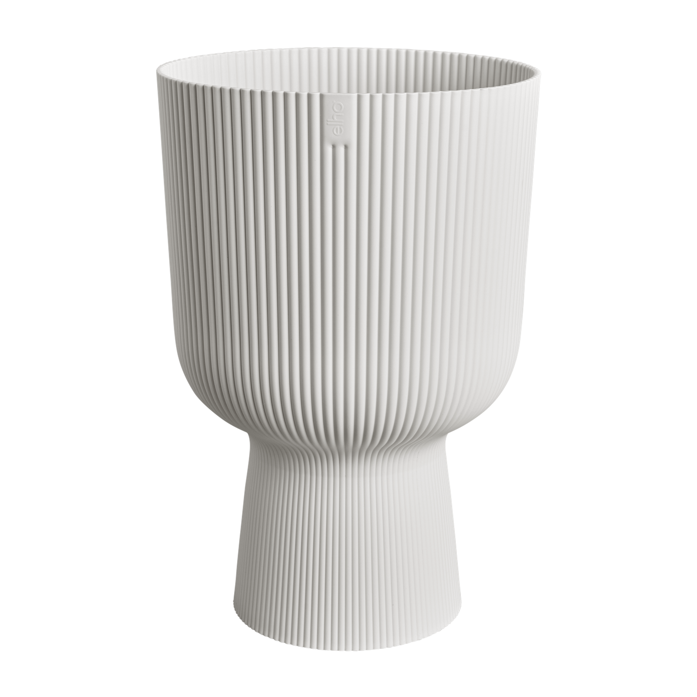 Vibes Coupe Fold Plant Pot | White / Deep Blue | Ø14cm, Ø30cm