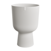 Vibes Coupe Fold Plant Pot | White / Deep Blue | Ø14cm, Ø30cm