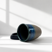 Reusable Ceramic Coffee Cup 8oz in Belize Navy