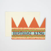 Birthday King Party Hat Card