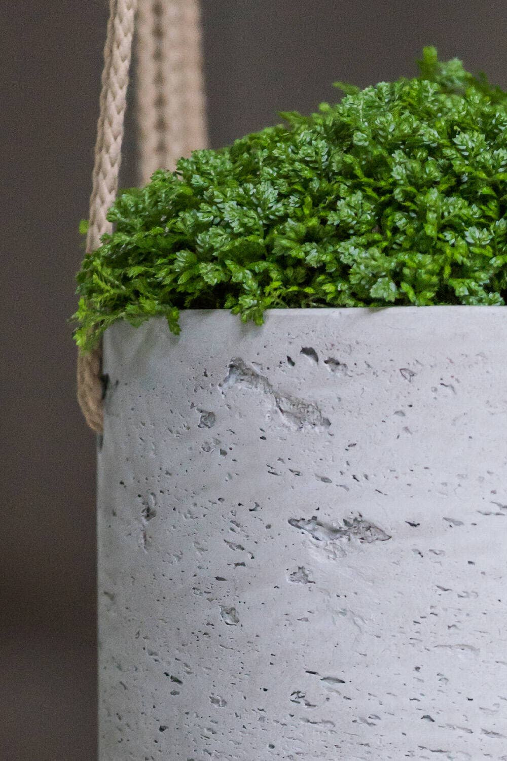 Hanging planter Round Charlie M Grey Washed Ø18cm x H17,5cm