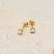 Gold Opal Studs by Little Nell
