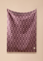 Lambswool Blanket in Rose Craft Check