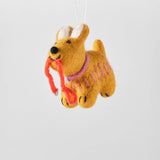 Ginger Dog Hanging Felt Ornament