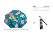 Bloom blue flower print umbrella by Original Duckhead, further view