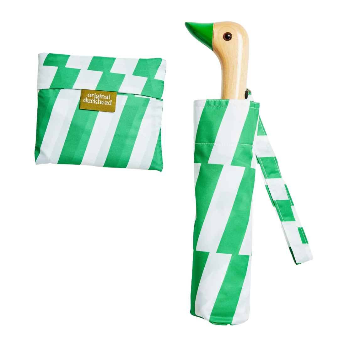 Kelly Bars Candy Green Compact Eco-Friendly Duck Umbrella