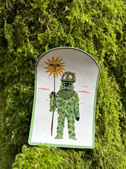 Green Man Sticker 