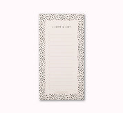 To Do List Notepad Jotter Mini Dalmatian Print