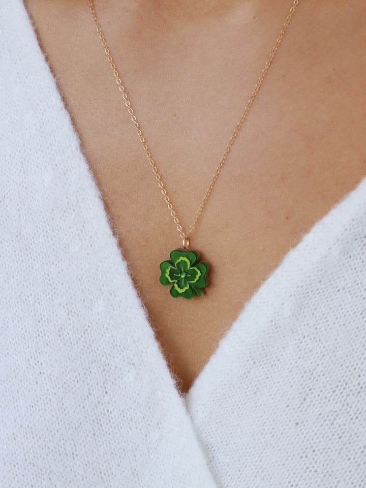 Four leaf clover necklace