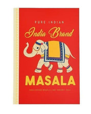 Notebook with a red cover featuring an elephant illustration and text on a white background