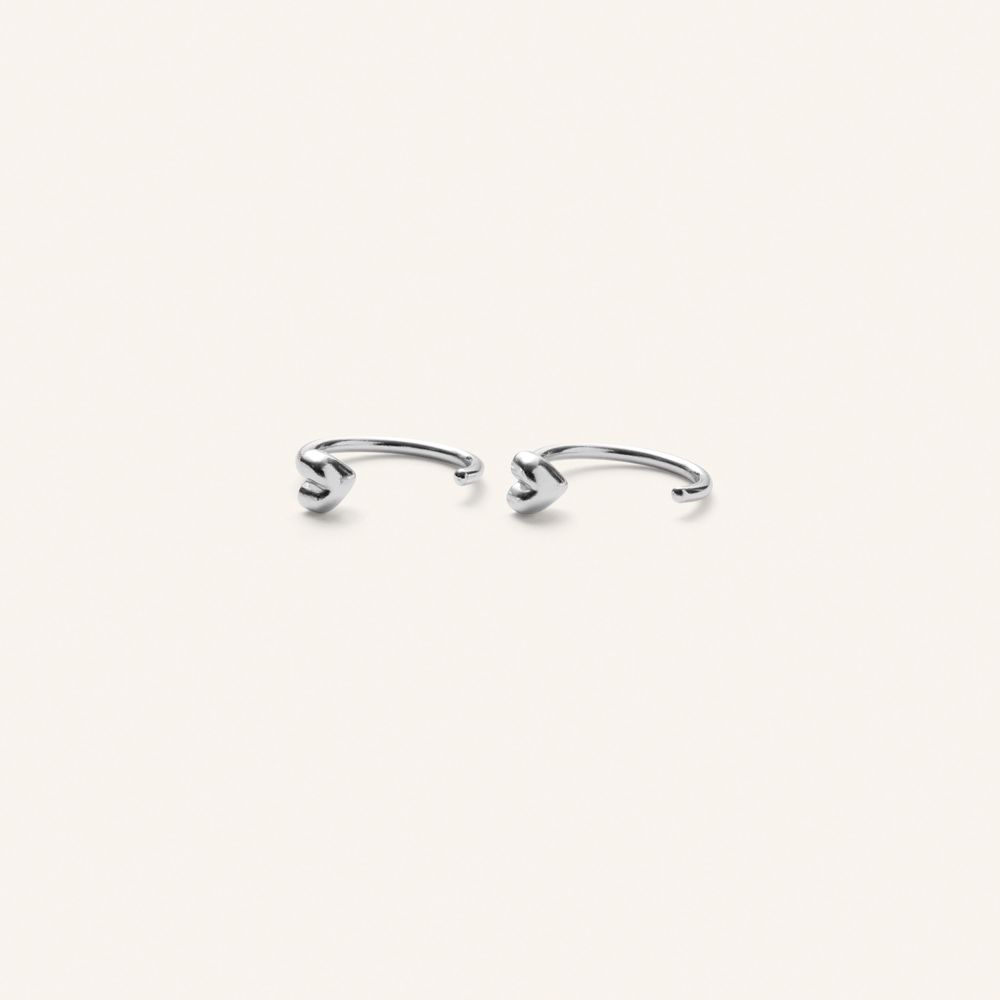 Adore Creoles  | Silver Plated