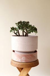 Hoff Raw Pot & Saucer Ø30cm | Rose Clay with Saucer | Bergs Potter