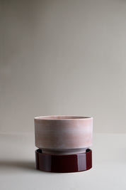 Hoff Raw Pot & Saucer Ø30cm | Rose Clay with Saucer | Bergs Potter