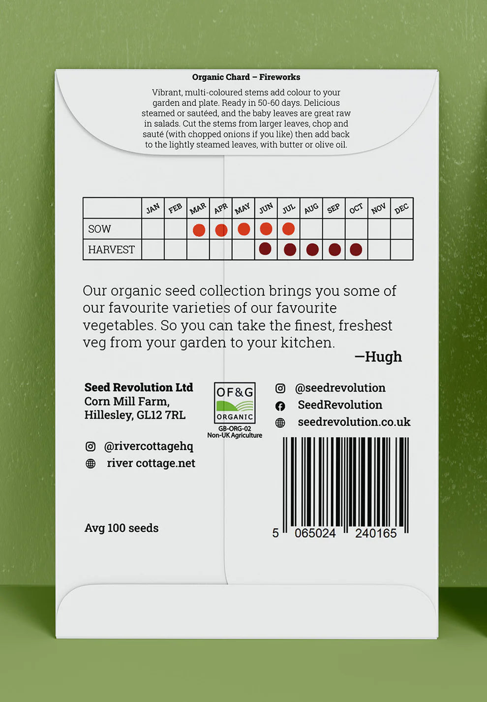 Organic Chard Seeds | Fireworks