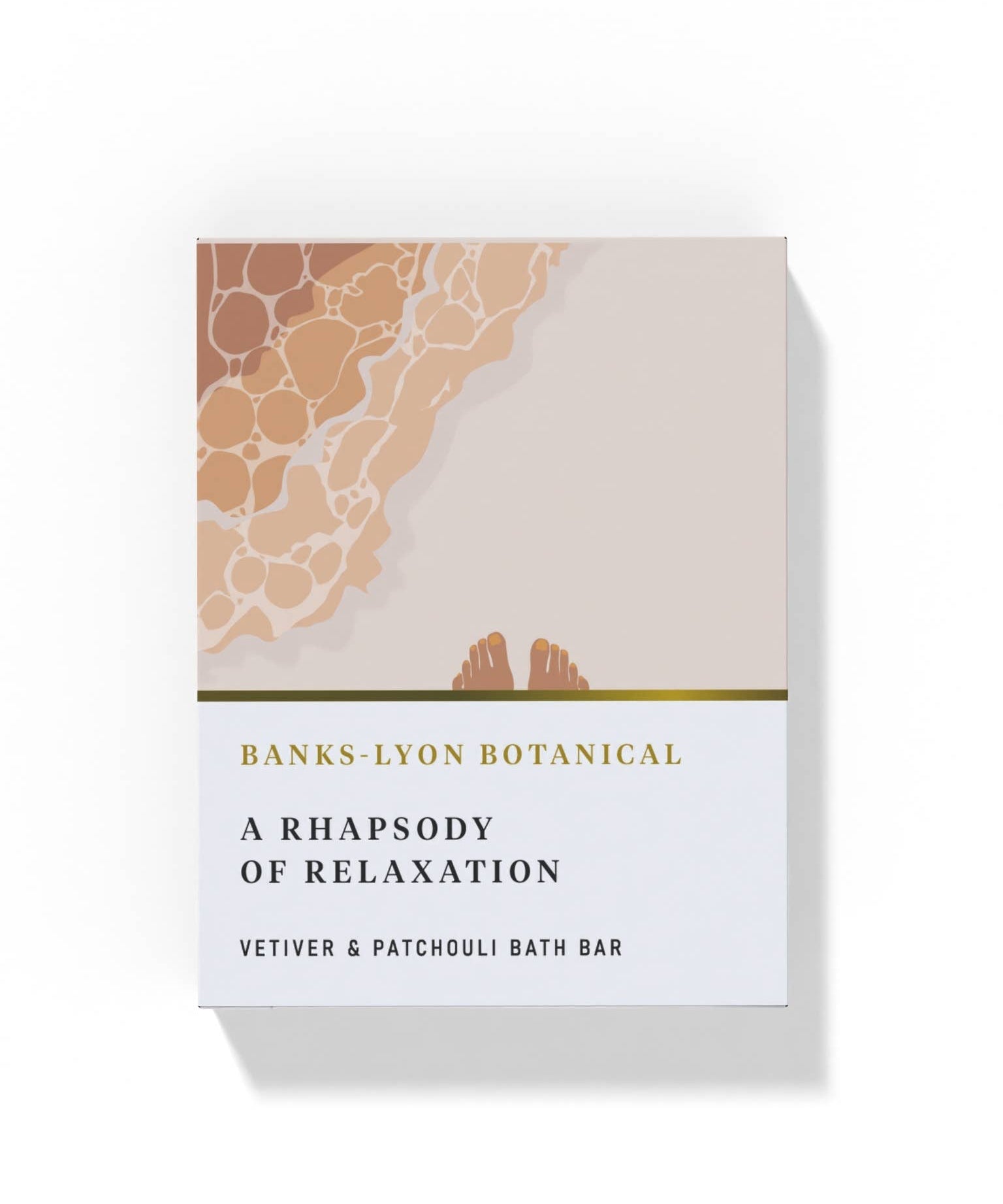 Banks-Lyon Botanical bath bar packaging on a white background