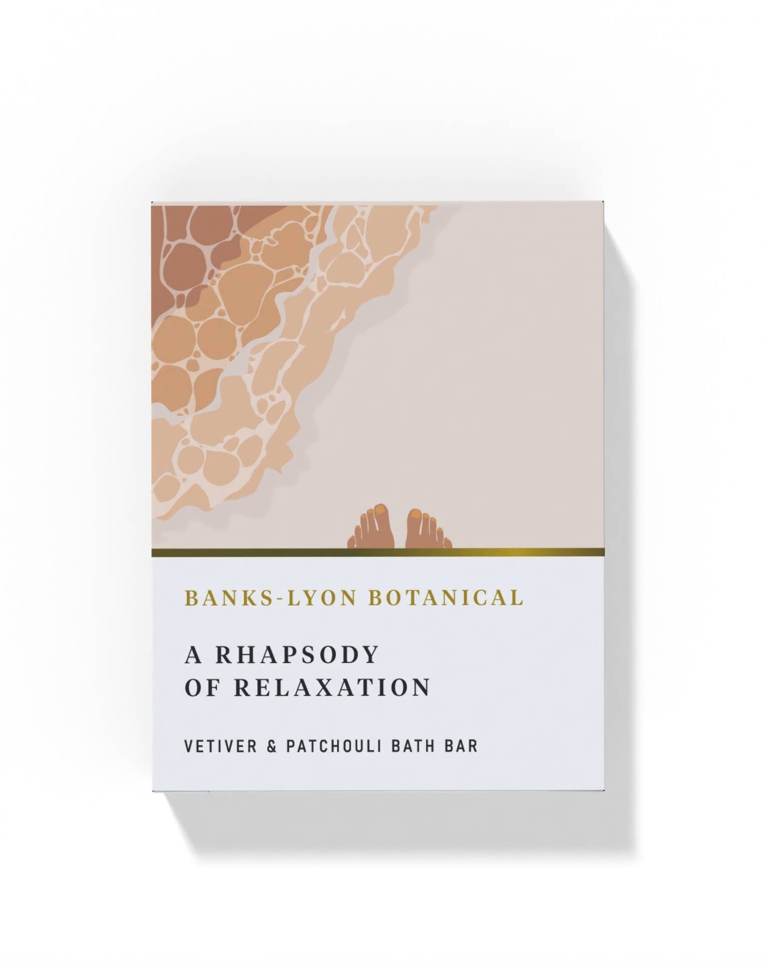 Banks-Lyon Botanical bath bar packaging on a white background