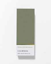 Banks Lyon Botanical Calmness Deep Relax Bath Oil packaging on a white background