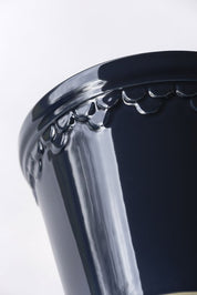 Københavner Plant Pot | Glazed in Sapphire Blue