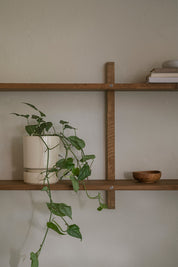 Hoff Indoor Pot & Saucer | Glazed Sandstone