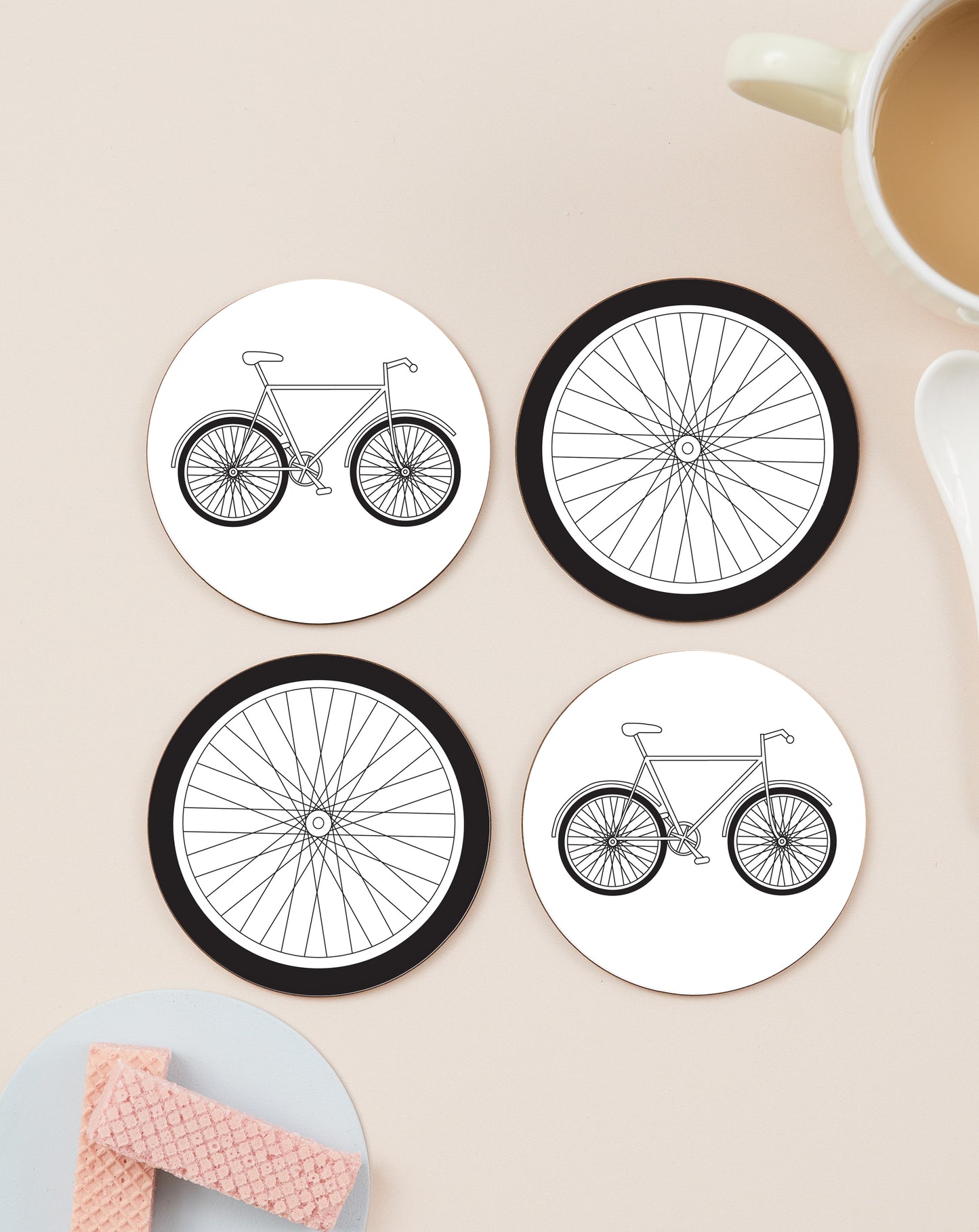 Bicycle Set Of Four Coasters