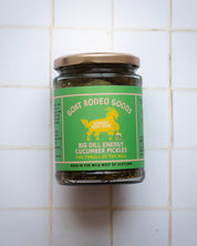 Goat Rodeo Goods Big Dill Energy American style sour dill pickles, jar