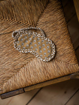 Block Print Marigold Flower Eye Mask | Mustard