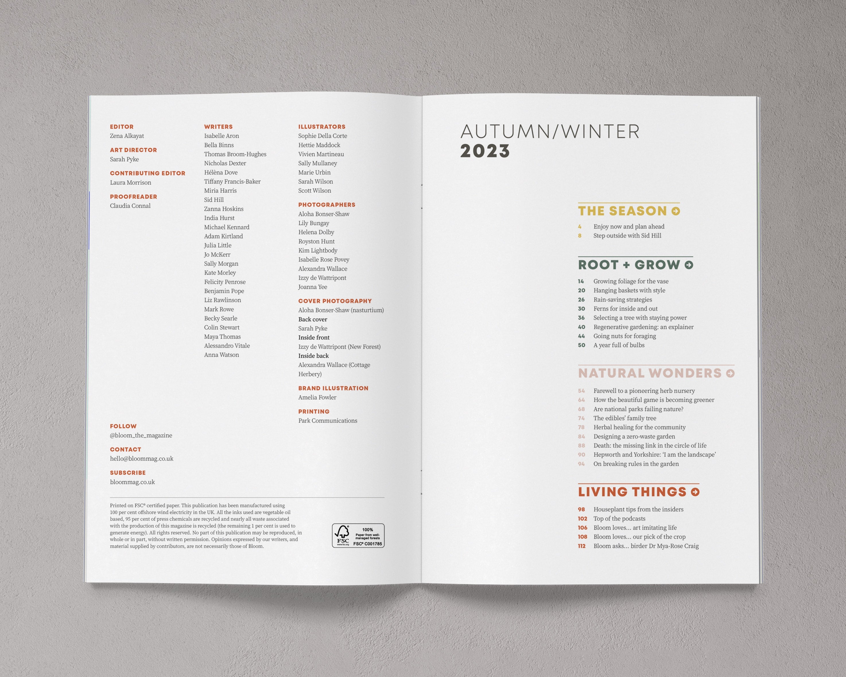 Bloom Magazine Issue 15 Autumn/Winter 2023