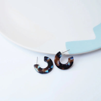 Coral Mini Hoop Earrings