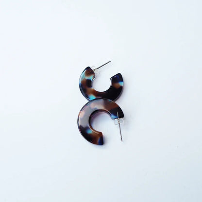Coral Mini Hoop Earrings