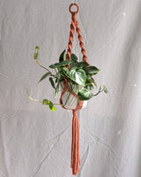 Handmade Spiral Macrame Plant Hanger | Eco Friendly | Recycled Cotton