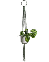 Macrame Plant Hanger | Eco Friendly | Handmade Recycled Cotton | Large Sage Green