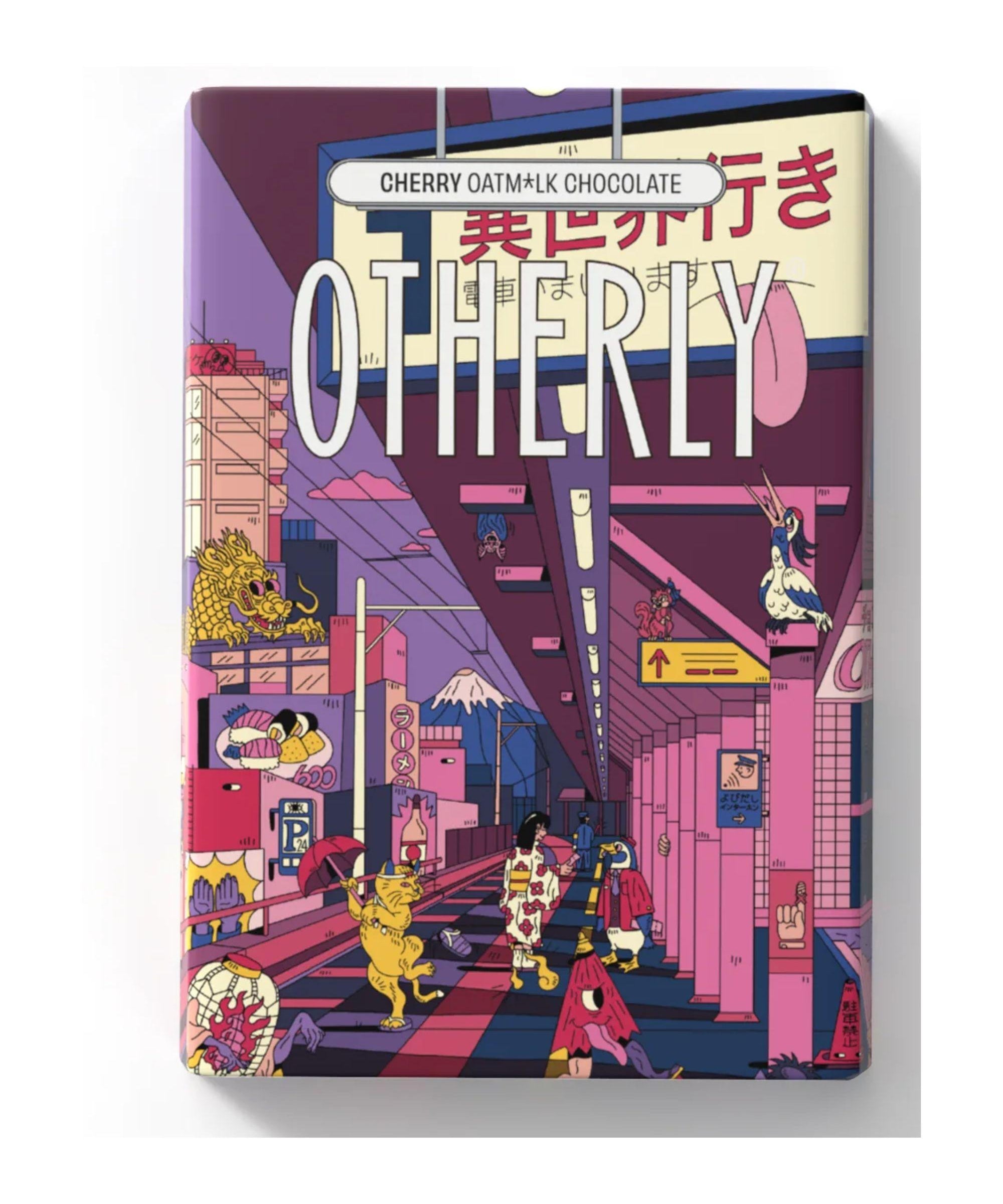 Otherly Cherry Oatm*ilk chocolate made with oatmilk and suitable for vegans