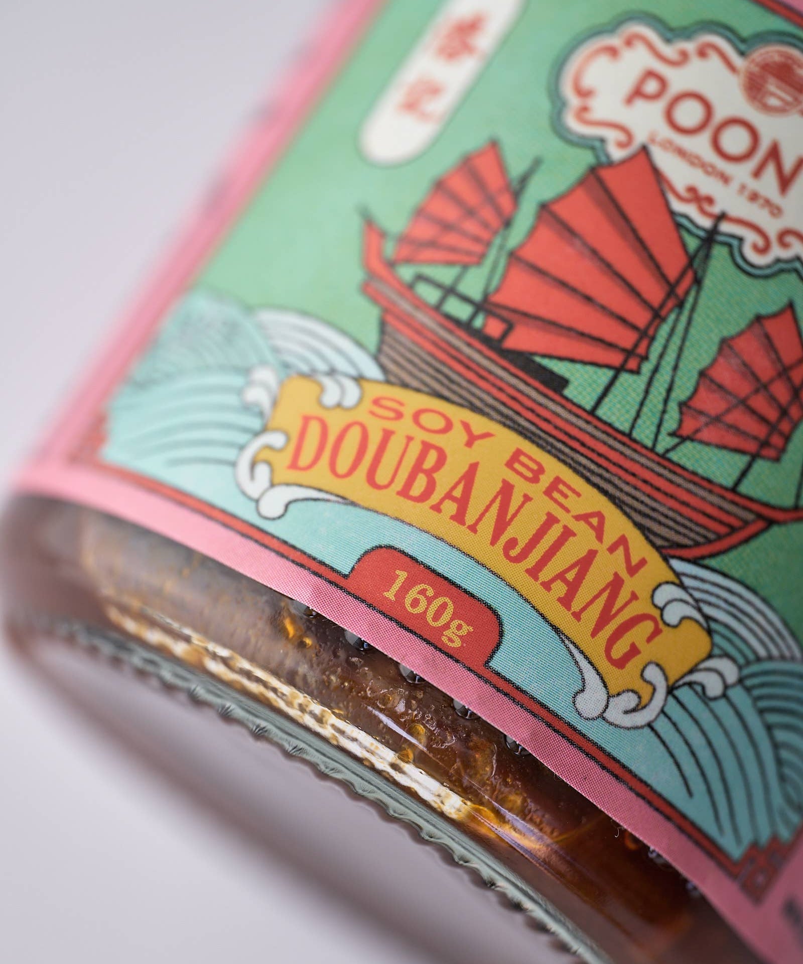 Poon's London soy bean doubanjiang, 160g jar of chilli bean paste