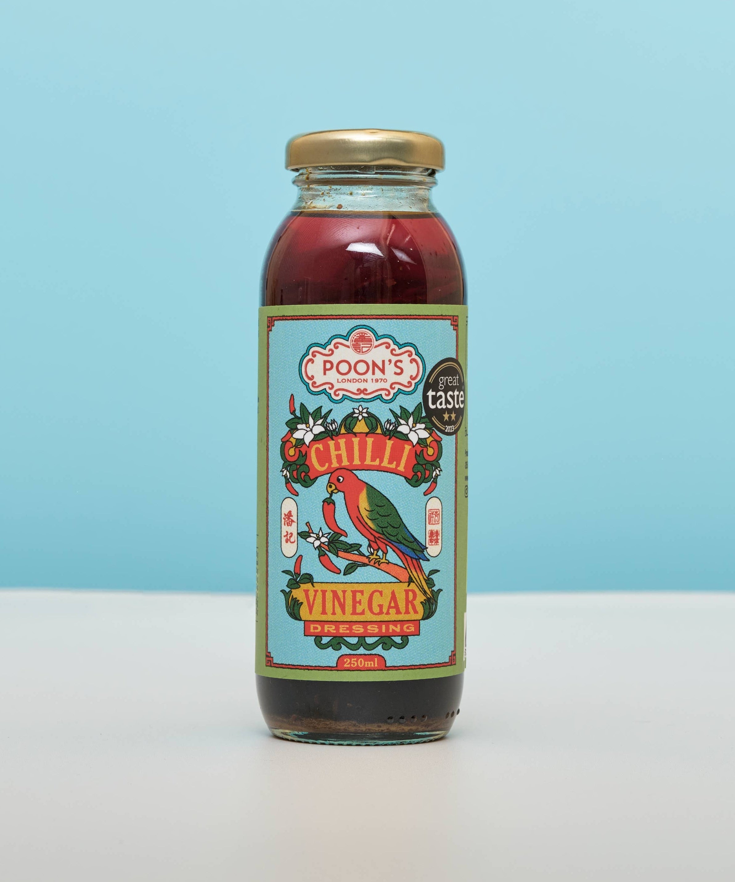 Poon's London chilli vinegar dressing, 250ml bottle
