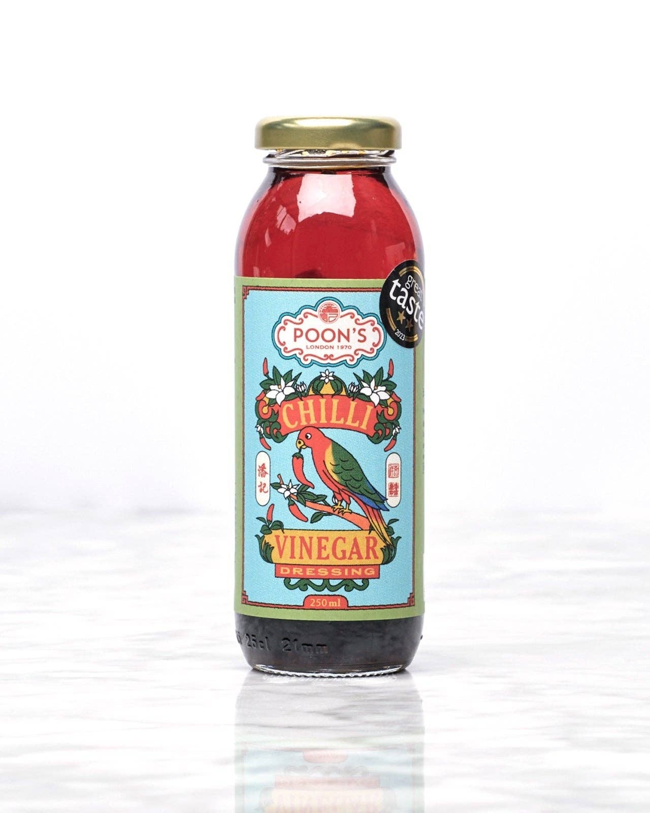 Poon's London chilli vinegar dressing, 250ml bottle
