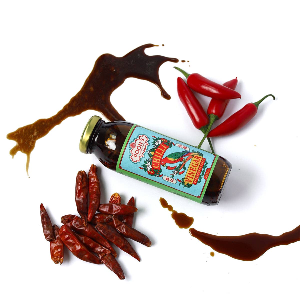 Poon's London chilli vinegar dressing, 250ml bottle
