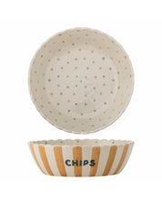 Bloomingville multi coloured handpainted stoneware chip bowl