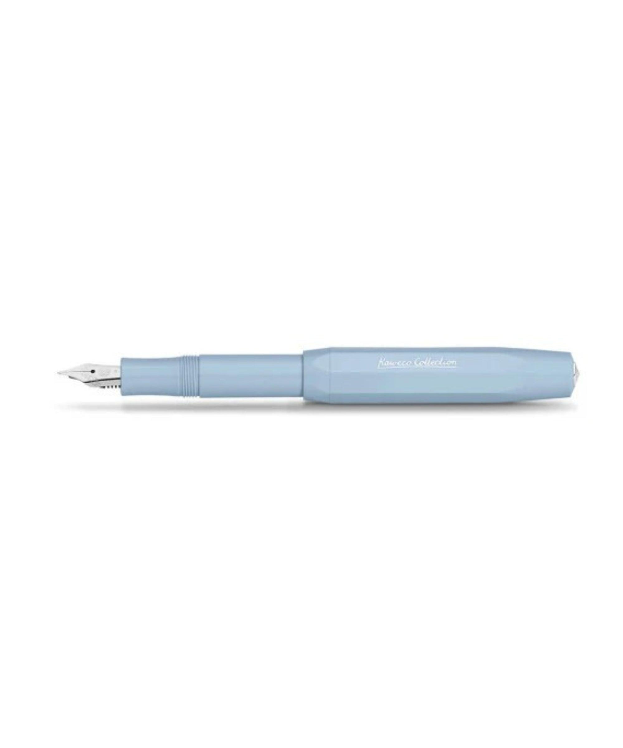 Kaweco Mellow Blue Fountain pen against a white background
