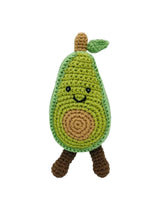 Crochet Avocado Baby Rattle | Organic Cotton, Fair Trade