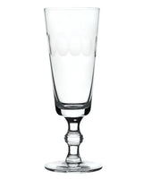 The Vintage List Champagne Flutes | Set of 4, Lens Design, Crystal