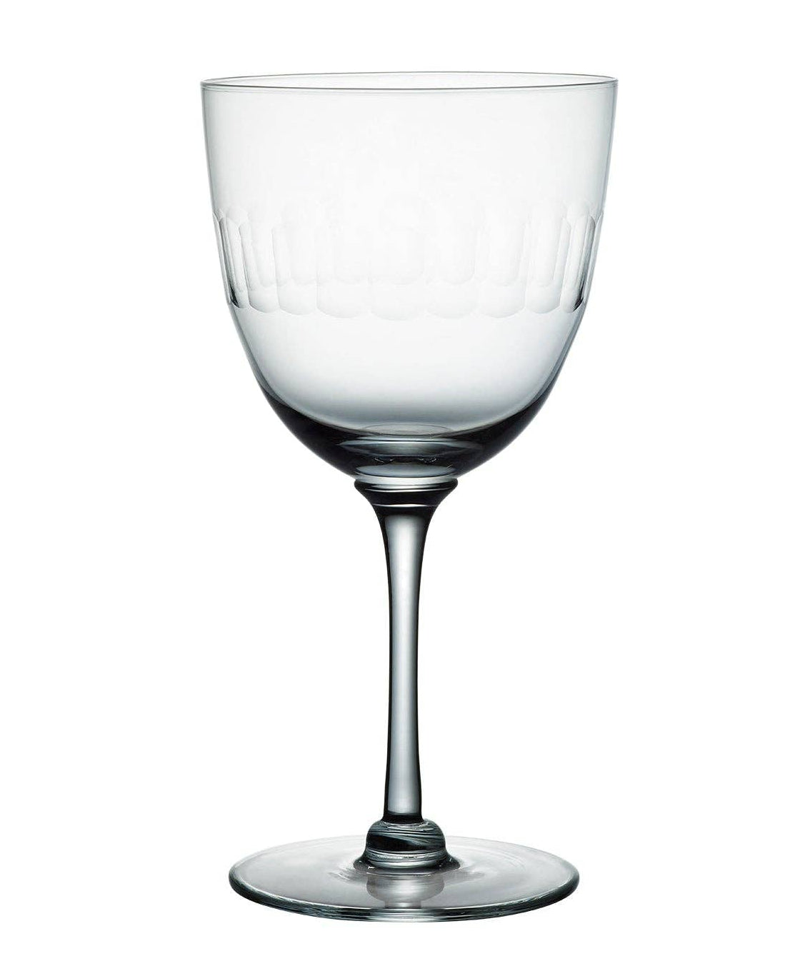 The Vintage List crystal wine glasses, lens design, set of six
