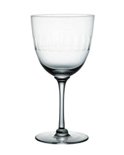 The Vintage List crystal wine glasses, lens design, set of six
