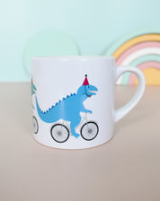 Cycling Dinosaur Children's Ceramic Mug