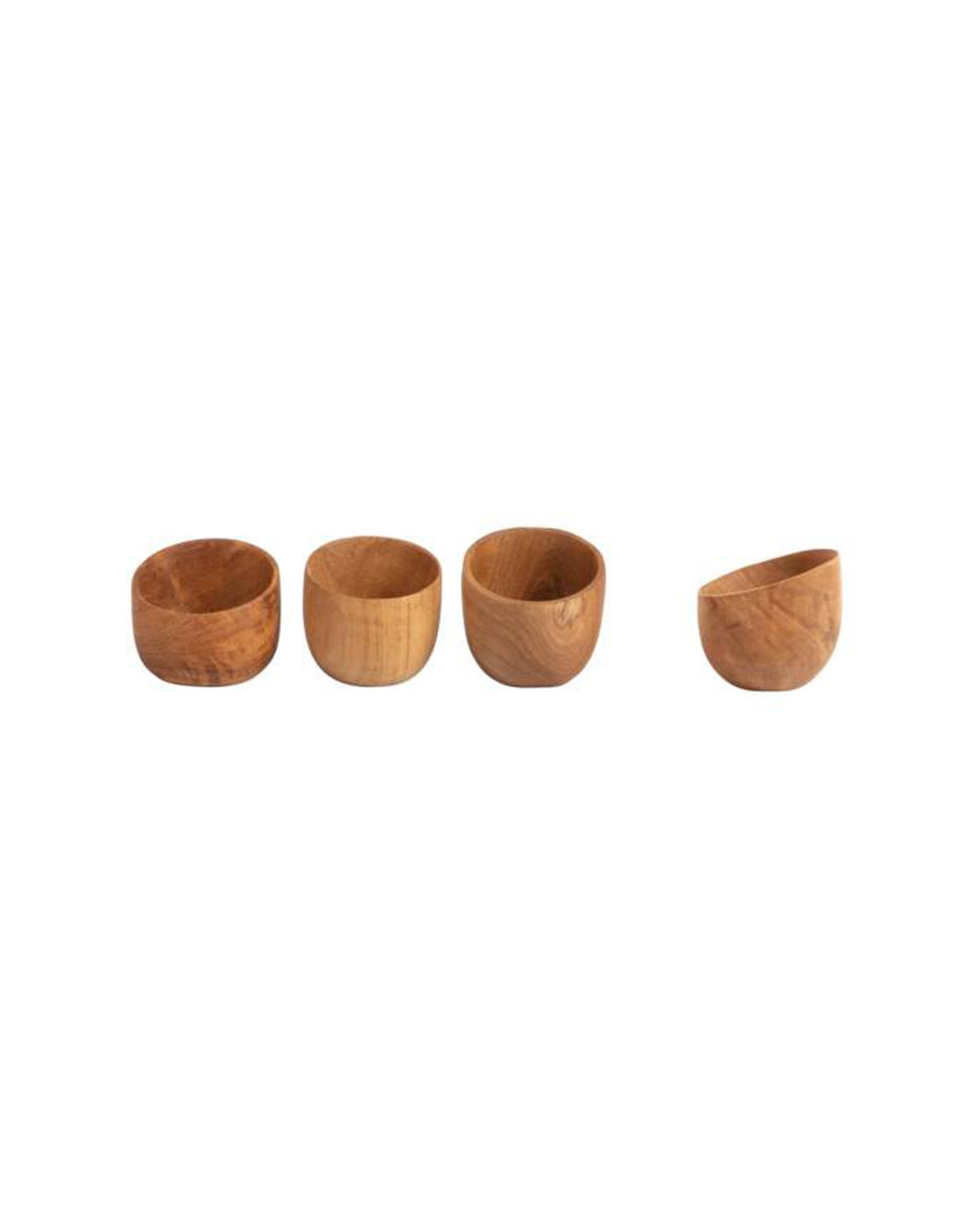 The Every Space handmade, durable, reclaimed teak wood Eggy Egg Stand egg cup by Original Home