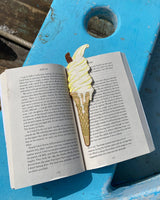 Petra Boase Embroidered Bookmark | Ice Cream Design